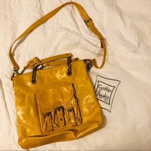 Cynthia Rowley Yellow Shoulder Hobo w/ Dust Bag
